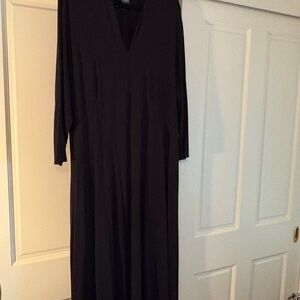 Eileen Fisher Elegant Black Maxi Dress